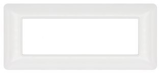 Placca tecnopol. t3 m8007-01 6p bianco