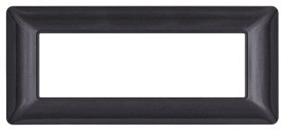 Placca tecnopol. t3 m8007-10 6p nero bistrÒ