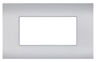 Placca tecnopolimero sun-t5 4p r9004-9 silver