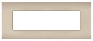 Placca tecnopolimero sun-t5 7p r9007-1 bianco