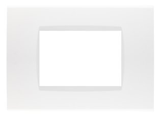 Placca soft-touch art-t1 3p 8003st-1 bianco