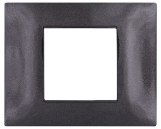 Placca tecnopol. t2 6002-02 2p nero