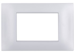 Placca tecnopol. gem 6003-09 3p silver