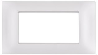 Placca tecnopol. gem 6004-01 4p bianco