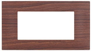 Placca tecnopol. t2 6004-03 4p ciliegio