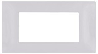 Placca tecnopol. t2 6004-04 4p grigio chiaro