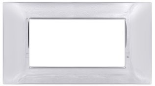 Placca tecnopol. t2 6004-06 4p cromo