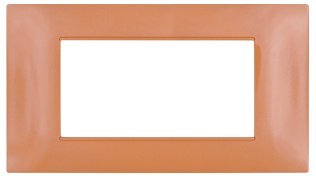 Placca tecnopol. t2 6004-16 4p arancio
