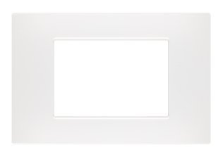 Placca soft-touch gem-t2 3p 6003st-1 bianco
