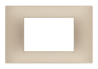 Placca soft-touch gem-t2 3p 6003st-5 champagne