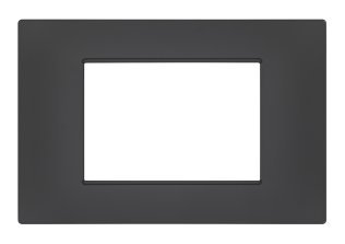 Placca soft-touch gem-t2 3p 6003st-6 antracite