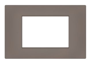 Placca soft-touch gem-t2 3p 6003st-7 tortora
