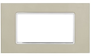 Placca vetro gem 6004bl-5 4p champagne