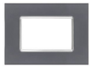 Placca vetro joy 5003bl-3 3p grigio