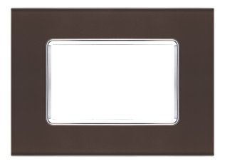 Placca vetro joy 5003bl-6 3p testa di moro