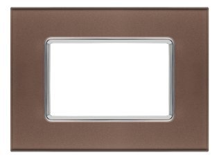 Placca vetro joy 5003bl-7 3p bronzo