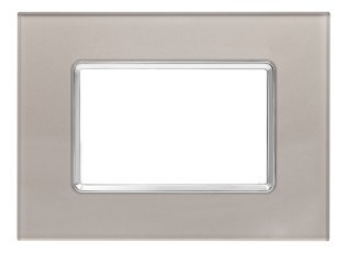 Placca vetro joy 5003bl-8 3p platino