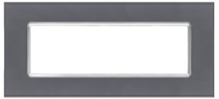 Placca vetro joy 5006bl-3 6p grigio