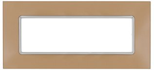 Placca vetro joy 5006bl-4 6p oro