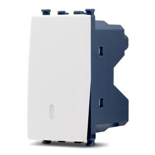 Interruttore unipolare sun-t5 901b bianco