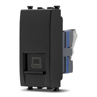 Connettore rete rj45 cat 6 sun-t5 927n nero