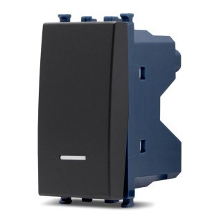 Interruttore unipolare spia sun-t5 961n nero