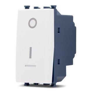 Interruttore bipolare spia sun-t5 962b bianco