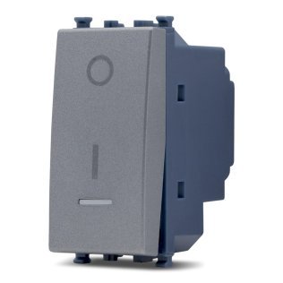 Interruttore bipolare spia sun-t5 962g grigio