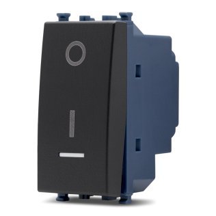 Interruttore bipolare spia sun-t5 962n nero