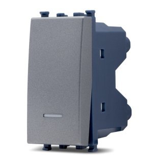 Deviatore unipolare spia sun-t5 963g grigio