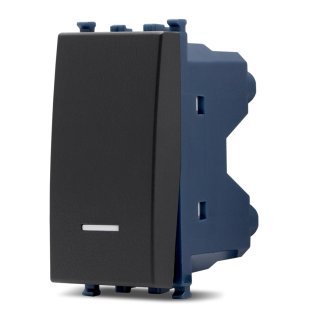 Deviatore unipolare spia sun-t5 963n nero