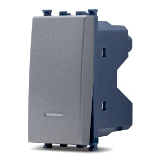 Pulsante unipolare spia sun-t5 965g grigio
