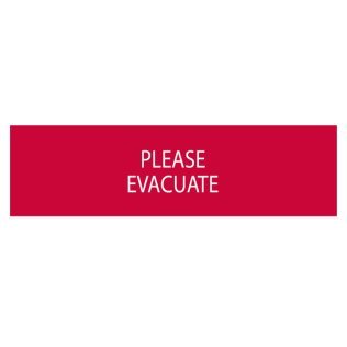 Dicitura serie 55xx please evacuate