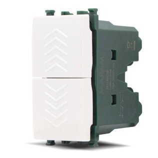 Doppio pulsante gem 622b bianco