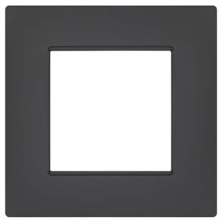 Placca soft-touch gem-t2 2p 6002st-6 antracite