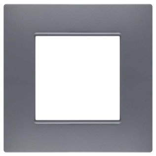 Placca soft-touch gem-t2 2p 6002st-8 tortora