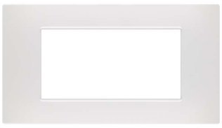 Placca soft-touch gem-t2 4p 6004st-1 bianco