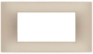 Placca soft-touch gem-t2 4p 6004st-5 champagne