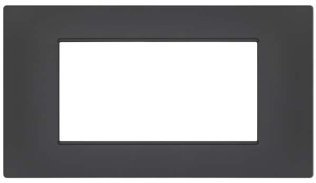 Placca soft-touch gem-t2 4p 6004st-6 antracite