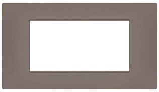 Placca soft-touch gem-t2 4p 6004st-7 tortora