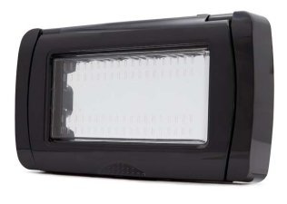 Placca idrobox ip55 t2 s6004n 4p nero