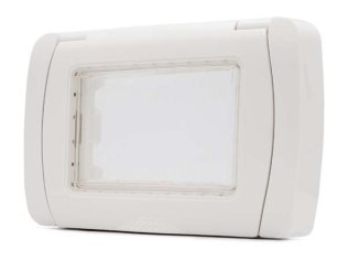 Placca idrobox ip55 art s8003b 3p bianco