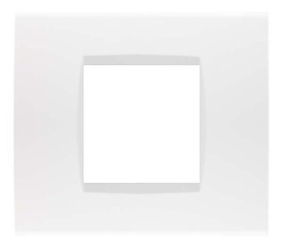 Placca soft-touch art-t1 2p 8002st-1 bianco