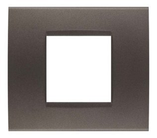 Placca soft-touch art-t1 2p 8002st-4 testa di moro