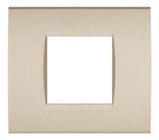 Placca soft-touch art-t1 2p 8002st-5 champagne