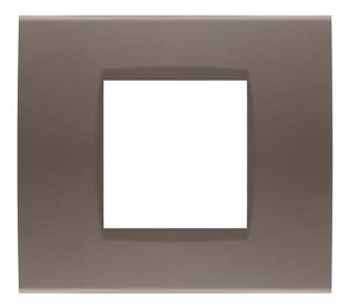 Placca soft-touch art-t1 2p 8002st-7 grigio