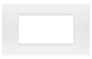 Placca soft-touch art-t1 4p 8004st-1 bianco