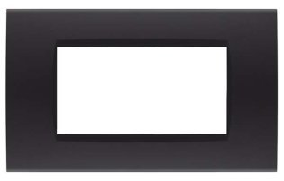 Placca soft-touch art-t1 4p 8004st-2 nero