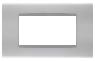 Placca soft-touch art-t1 4p 8004st-3 silver