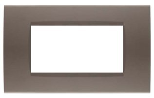 Placca soft-touch art-t1 4p 8004st-7 tortora